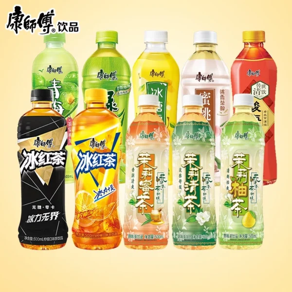 (Carton) KANG SHI FU Fruit Tea/ Juice/ Tea Series (箱) 康师傅果茶/果汁/茶系列 500ml x 15 - Image 2