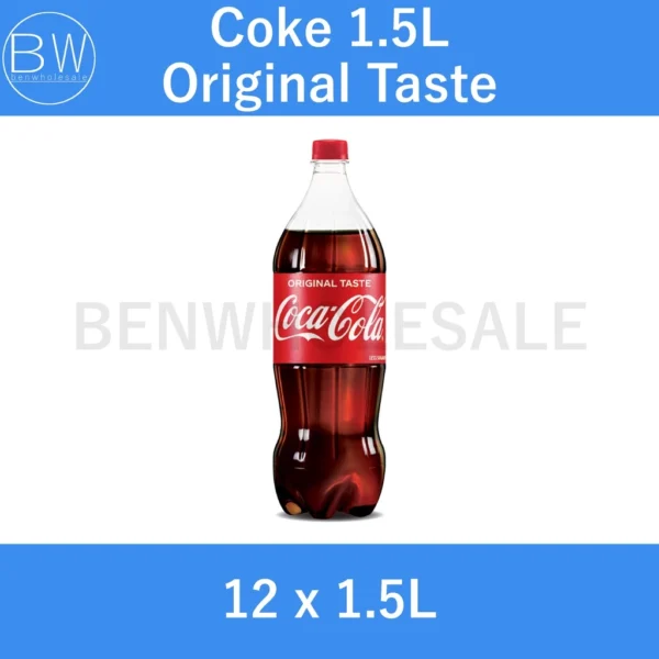 Coca-Cola Coke Original Taste / Coke Zero No Sugar 1.5L (12 x 1.5L) - Image 2