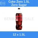 Coca-Cola Coke Original Taste / Coke Zero No Sugar 1.5L (12 x 1.5L)