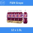 (CLEARANCE) F&N Sodas (12 x 1.5L) Carton (Orange / Grape / Sarsi / Ice Cream Soda / Gingerade / Cherryade / Fruitade)