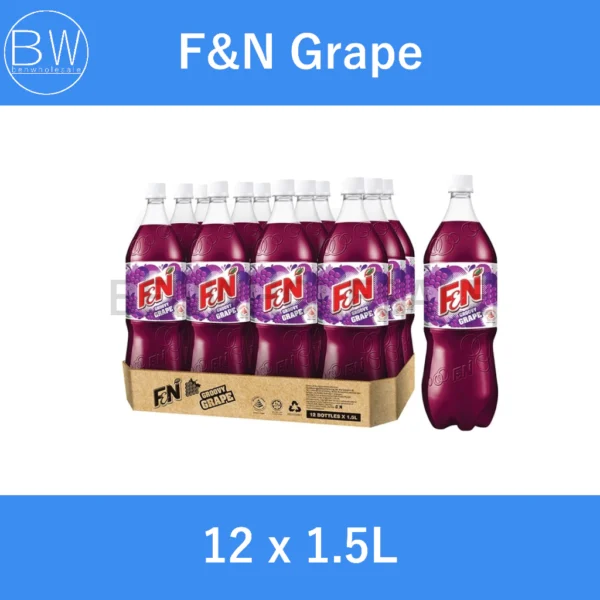 (CLEARANCE) F&N Sodas (12 x 1.5L) Carton (Orange / Grape / Sarsi / Ice Cream Soda / Gingerade / Cherryade / Fruitade) - Image 4